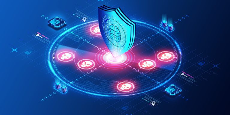 Cyber Threat Intelligence Concept 3D Illustration